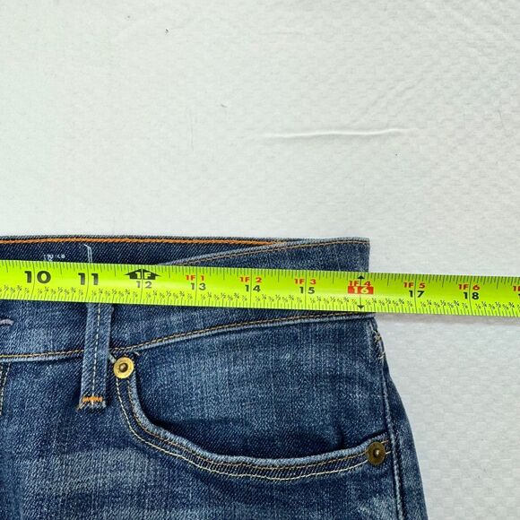 Levi's Women Capital E Low Rise Boot Cut Slim Fit Swank Jeans Sz 30 Blue Vintage - Picture 13 of 13